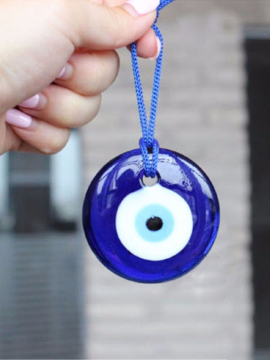 Lucky Turkey Greek Evil Blue Eyes Glass Pendant