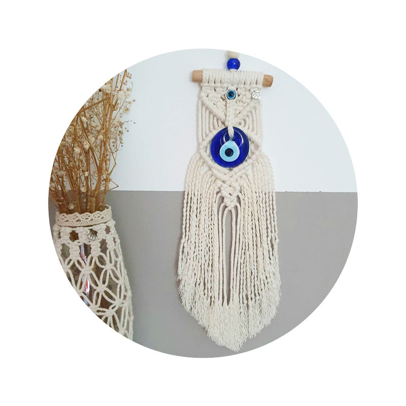 Hand Woven Cotton Tapestry Pendant