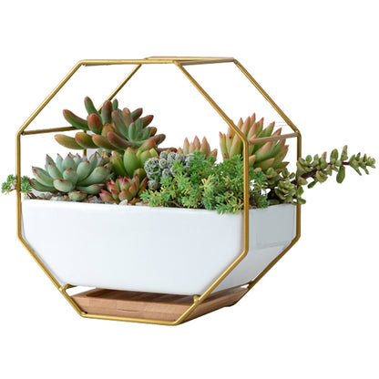 Nordic Minimalist Octagon Geometric Shelf Bracket