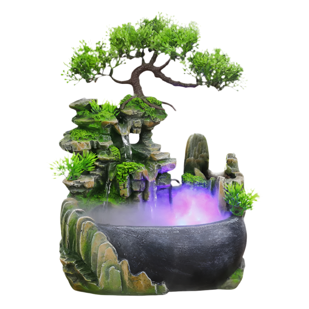 Tabletop Ornament Flowing Water Waterfall Fountain