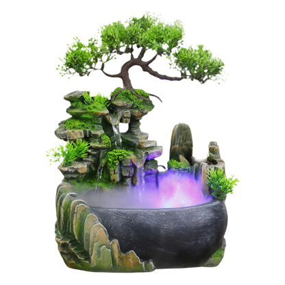 Tabletop Ornament Flowing Water Waterfall Fountain