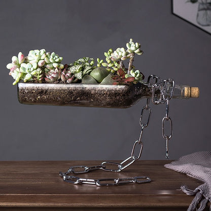 Unique Bottle Vase Tray