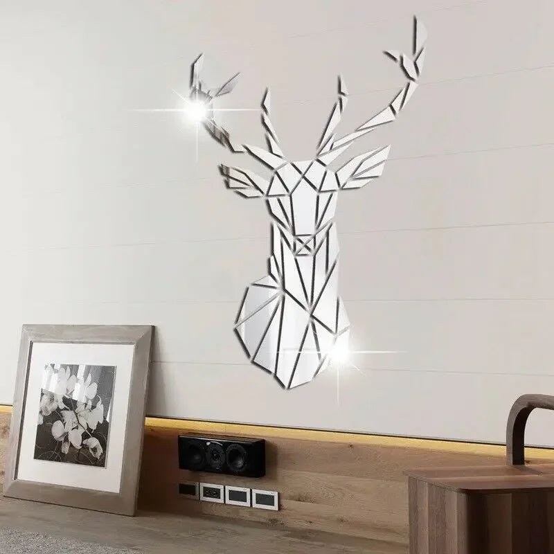 3D Mirror Wall Stickers Nordic StyleIncline Vine14:350853#Silver;5:100012359#(S) 43x26cm