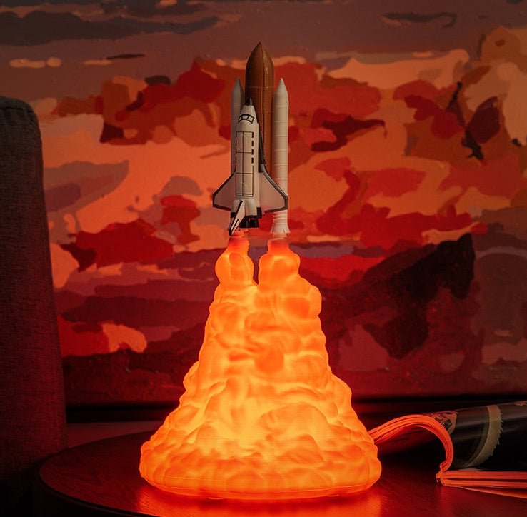 3D Print Rocket Space Shuttle Lamp Night LampIncline VineCJJZSNSN00346-A 11in