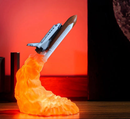 3D Print Rocket Space Shuttle Lamp Night LampIncline VineCJJZSNSN00346-I 11in