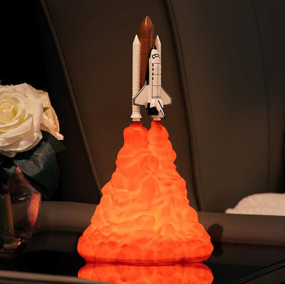 3D Print Rocket Space Shuttle Lamp Night LampIncline VineCJJZSNSN00346-A 11in