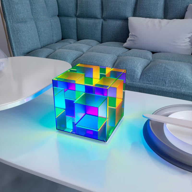 Creative Night Light Acrylic Cube LED