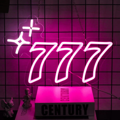 777 Neon Light LED