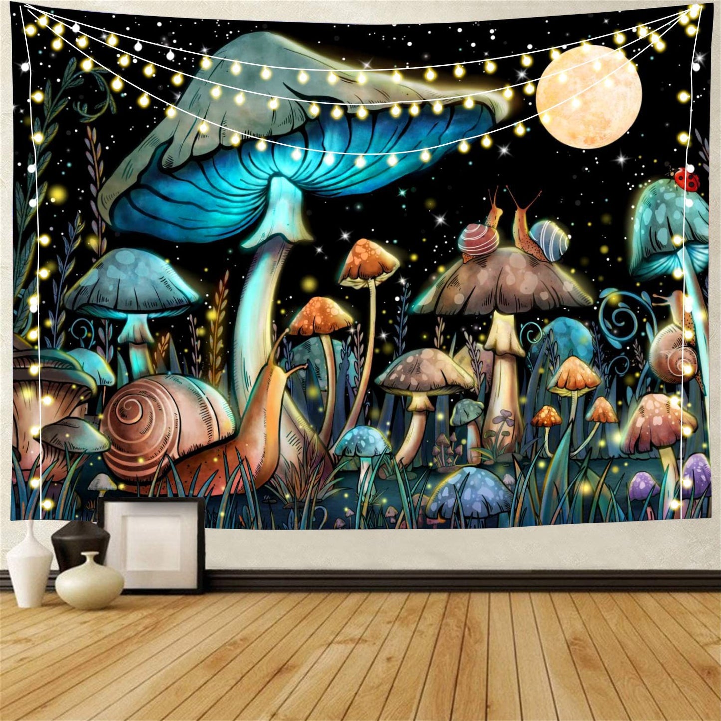 Psychedelic Mushroom Tapestry