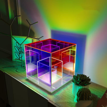 Creative Night Light Acrylic Cube LED