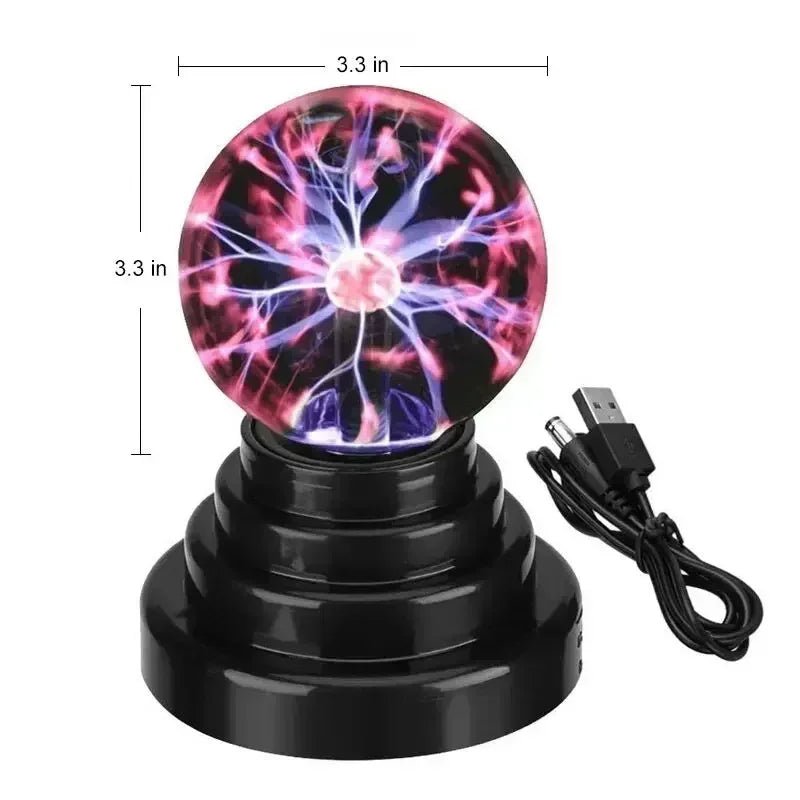 8 Inch Sound Control Magic Plasma Ball Lamp LEDIncline Vine14:29#3 inch Battery-USB;249:200006305#Only Touch Sensitive