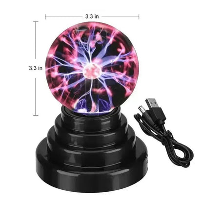 8 Inch Sound Control Magic Plasma Ball Lamp LEDIncline Vine14:29#3 inch Battery-USB;249:200006305#Only Touch Sensitive