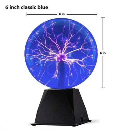 8 Inch Sound Control Magic Plasma Ball Lamp LEDIncline Vine14:200006151#6 inch Blue EU plug;249:200006305#Only Touch Sensitive