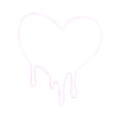 Melting Heart LED Neon Light