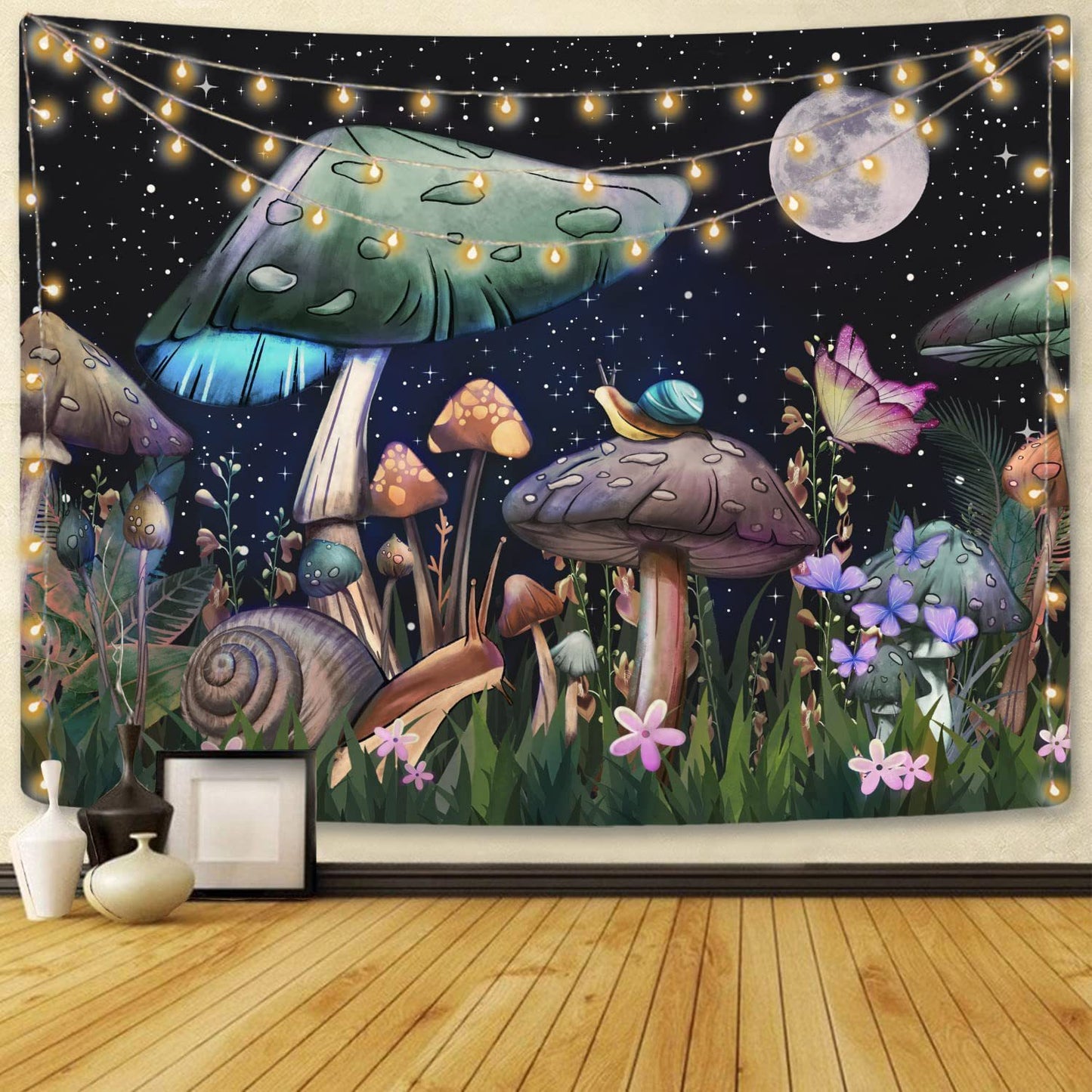 Psychedelic Mushroom Tapestry