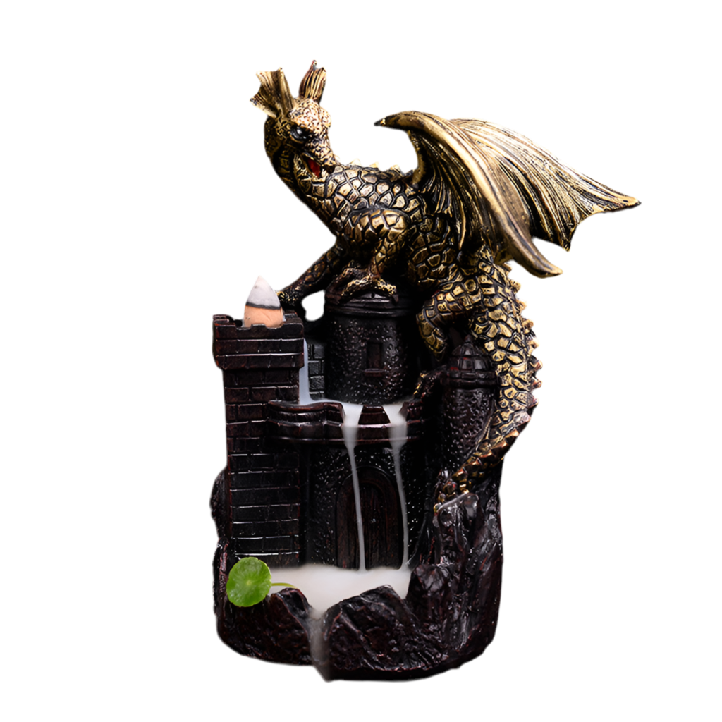 Dragon Castle Back flow incense burner