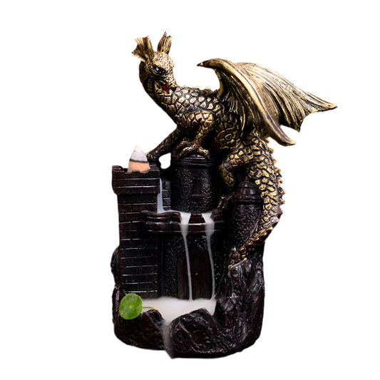 Dragon Castle Back flow incense burner