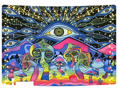 Psychedelic Mushroom Tapestry