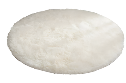 Plush Round Fluffy Rug Mat Carpet