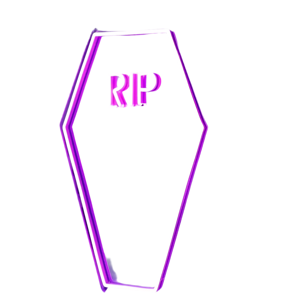 Coffin Rip Neon Mirror Sign