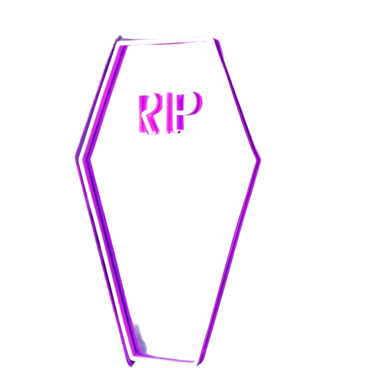 Coffin Rip Neon Mirror Sign