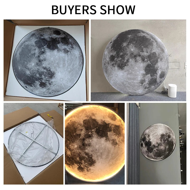 LED Moon Wall Light