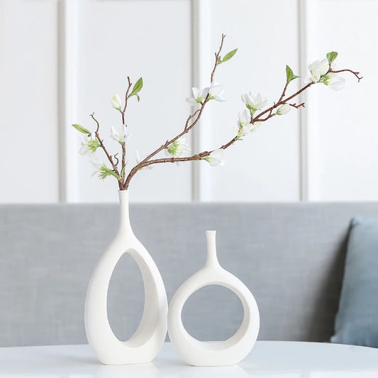 Simple Nordic Ceramic Flower Vase