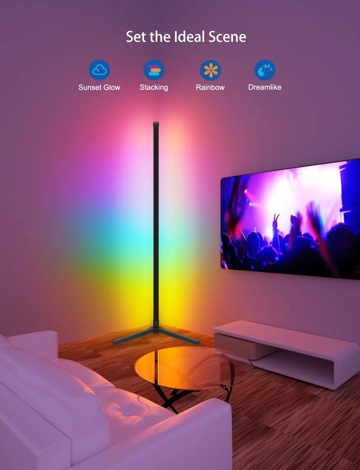 Dream Colour Floor Lamp with Music Sync Modern