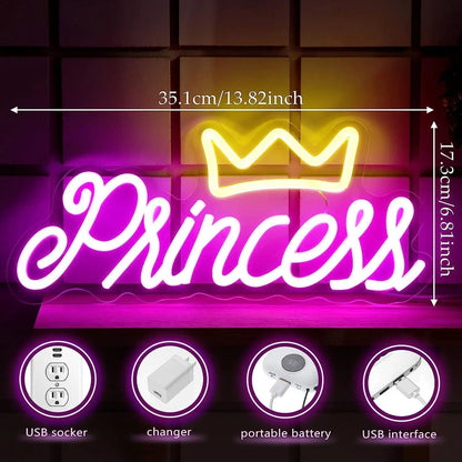 Princess Crown LED Neon Light