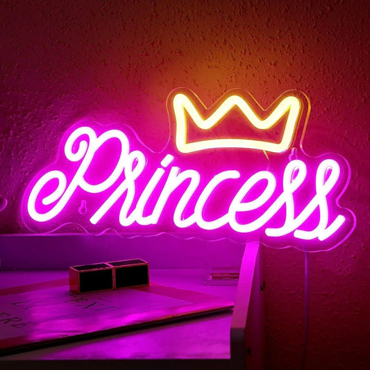 Pricess Crown Neon Wall  Led