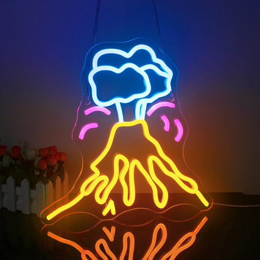 Volcano Neon Sign