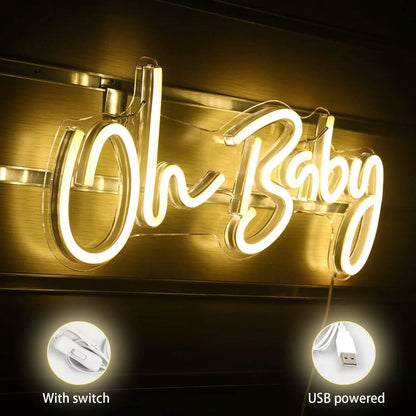 Oh Baby LED Neon Sign