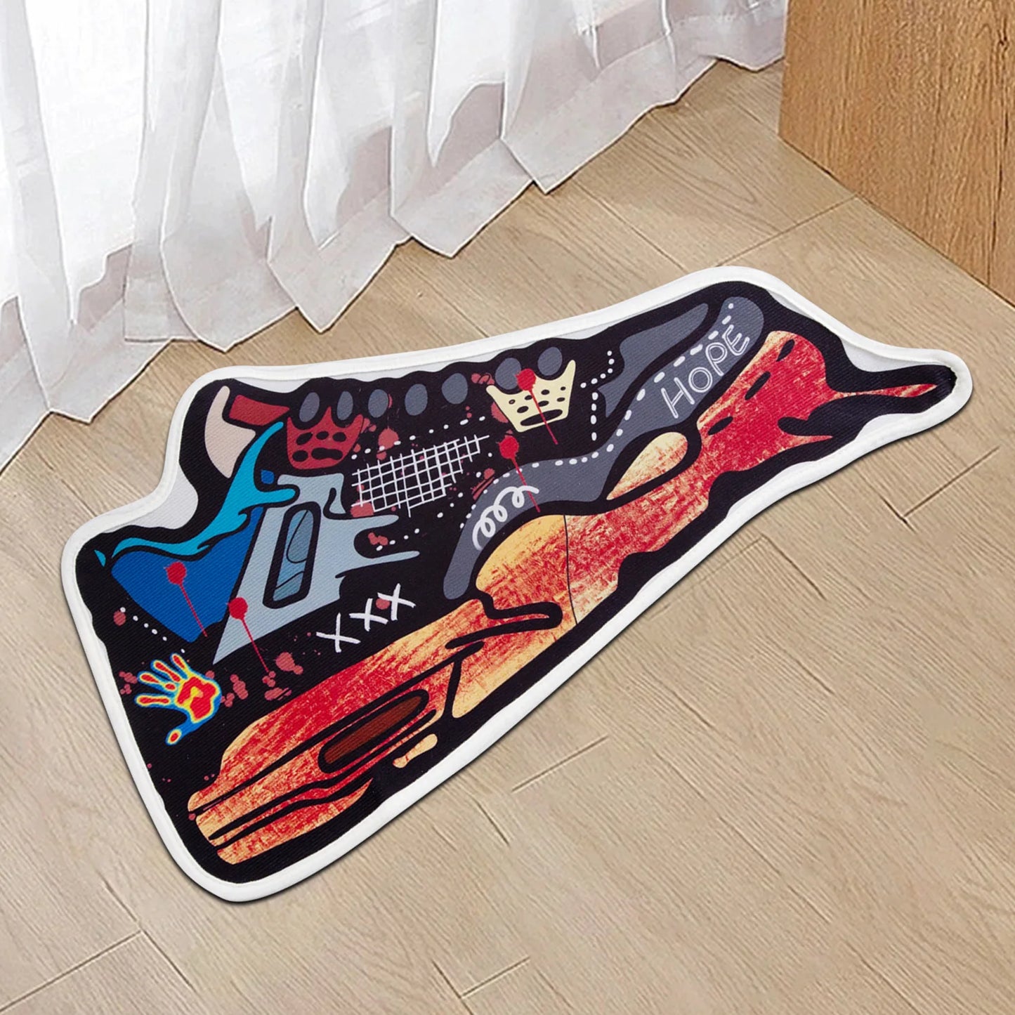 Sneaker Anti-Slip Doormat Palm Graffiti