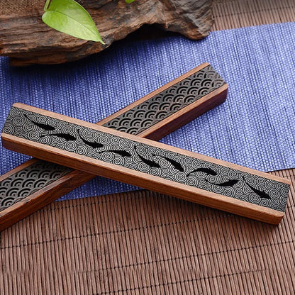 Creative Retro Black Wooden Incense Holder