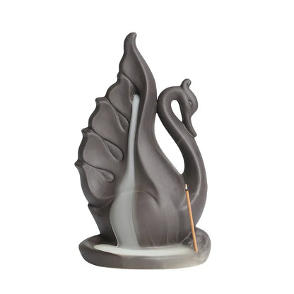 Swan Incense Burner Ceramic