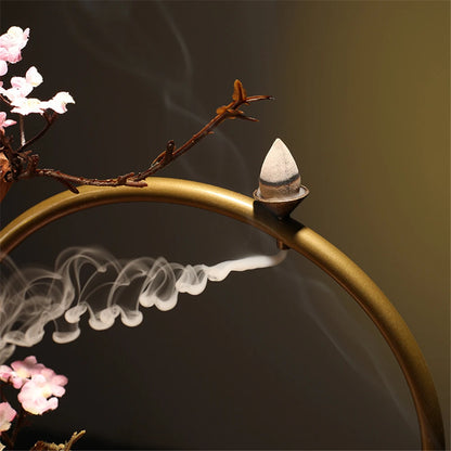 Ceramic Back flow Incense Burner Led Light