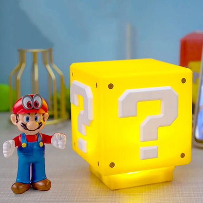 Super Mario Bros Figure LED Question Mark Brick