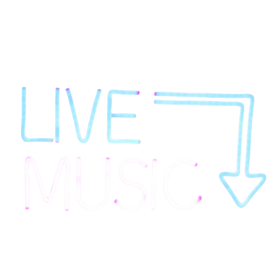 Live Music LED Neon Light Sign