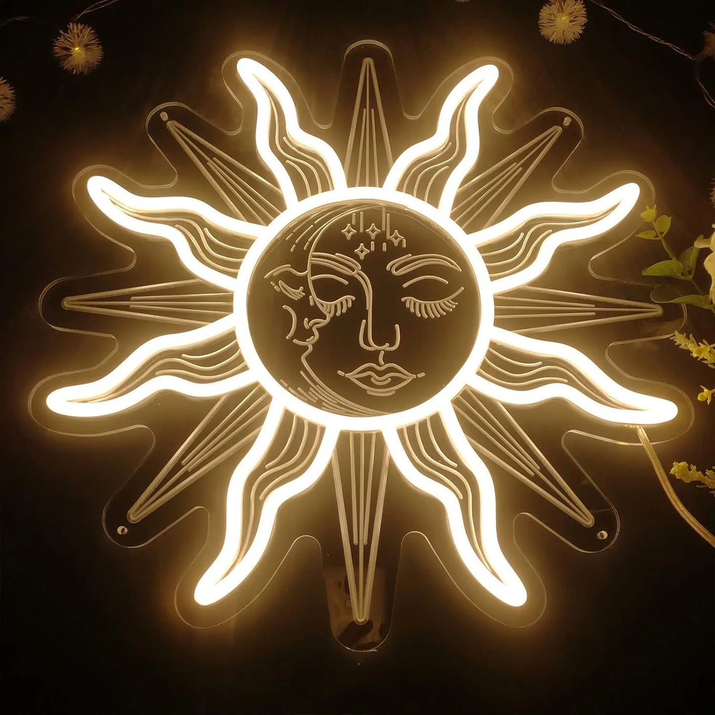 Sun and Moon LED Neon Light