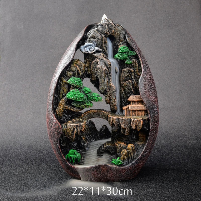 Smoke Waterfall Backflow Incense Burner