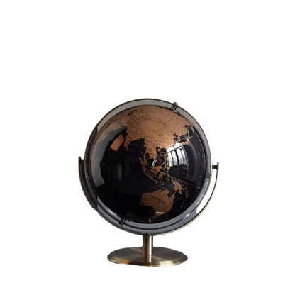 Rotating Metal Base World Globe