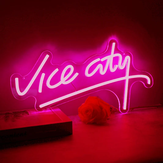 Pink Neon Sign Vice City Led Neon Light