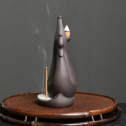 Swan Incense Burner Ceramic