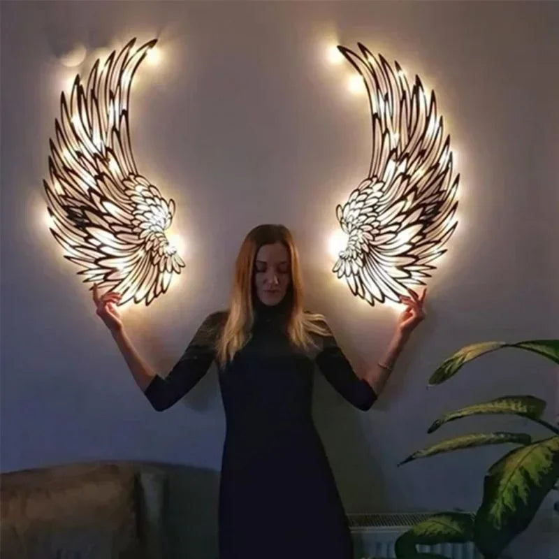 Angel Wings Led Light Metal