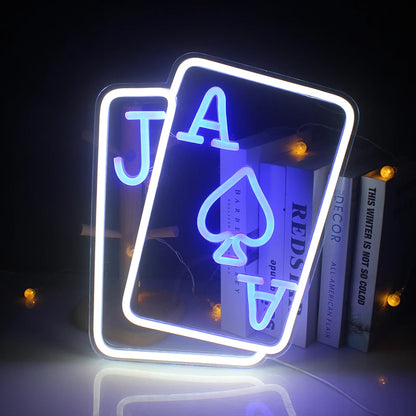 Poker LED Neon Light