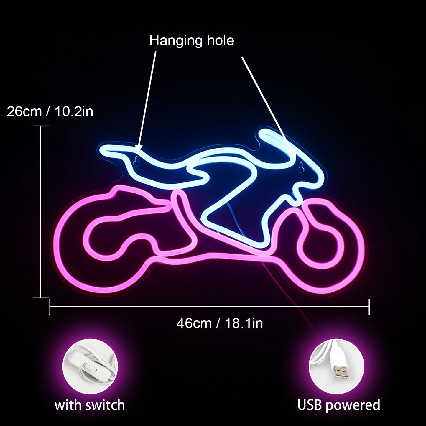 Motorcycle LED Neon Light