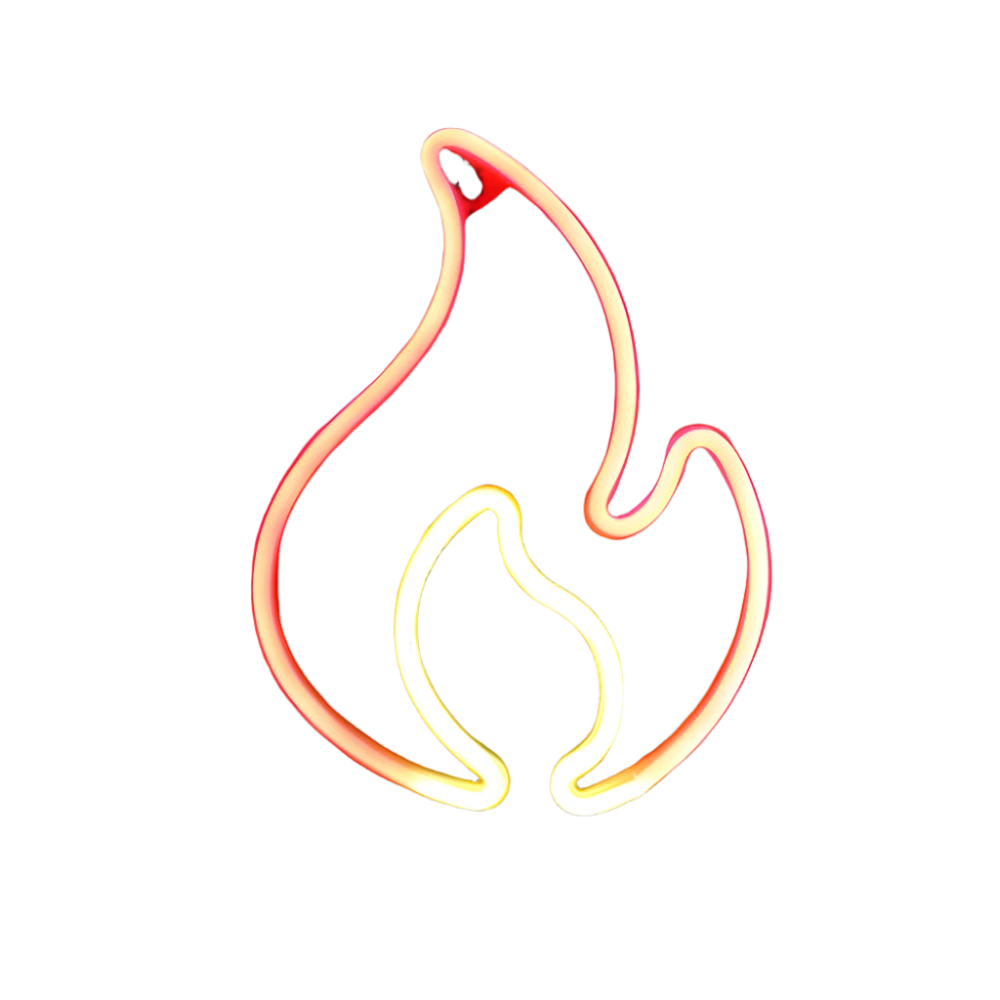 Flame / Sun LED Neon Light Sign