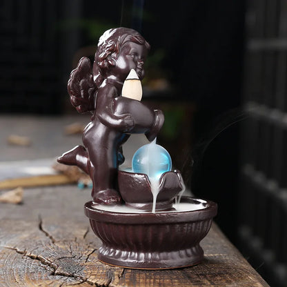 Ceramic Angel Incense Burner