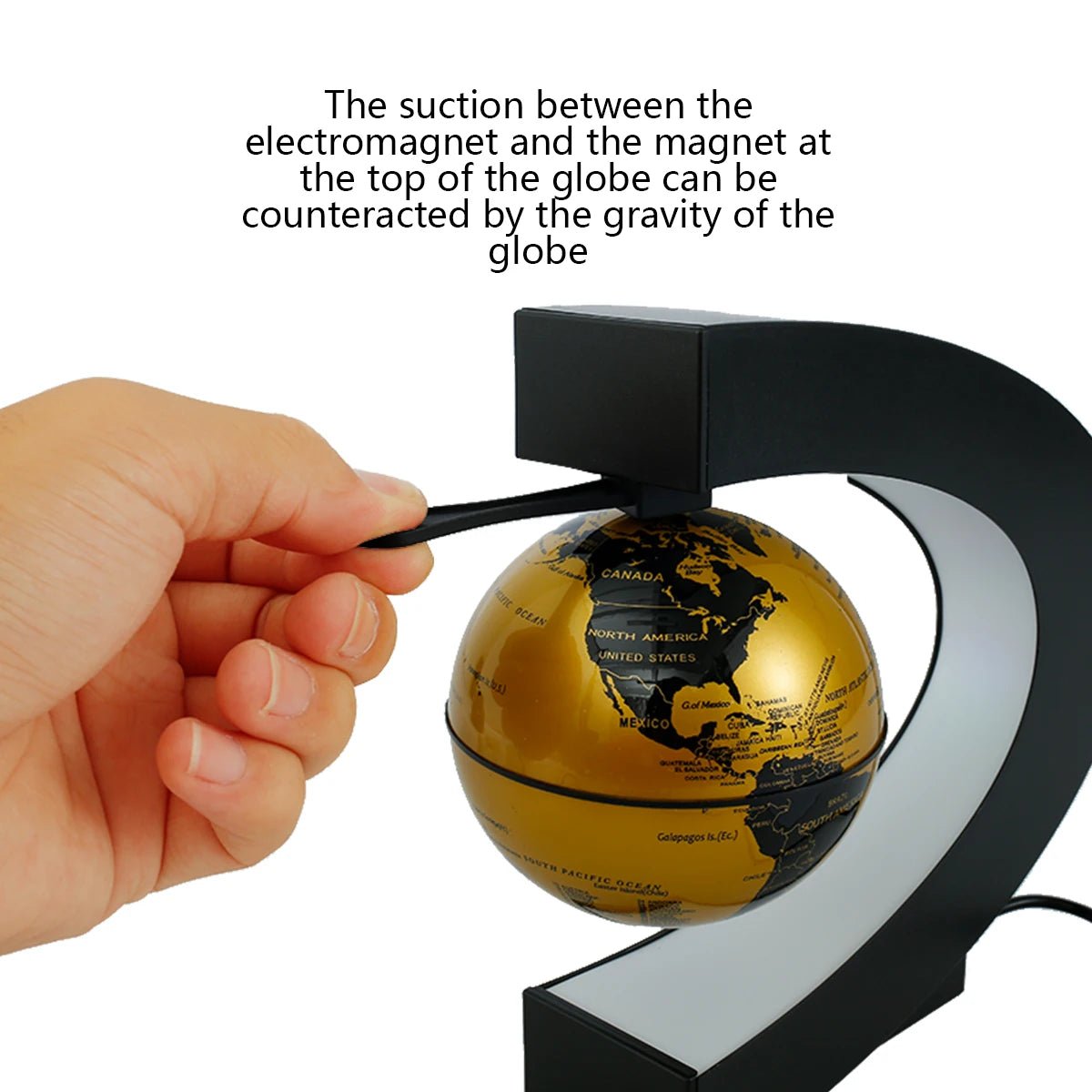 Magnetic Levitation Globe LED O/C Shape