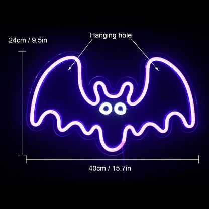  Bat Neon LED Light Sign